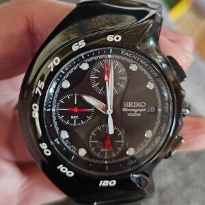 Vintage Seiko Chronograph Men's Watch 7T62 OAMO 100M